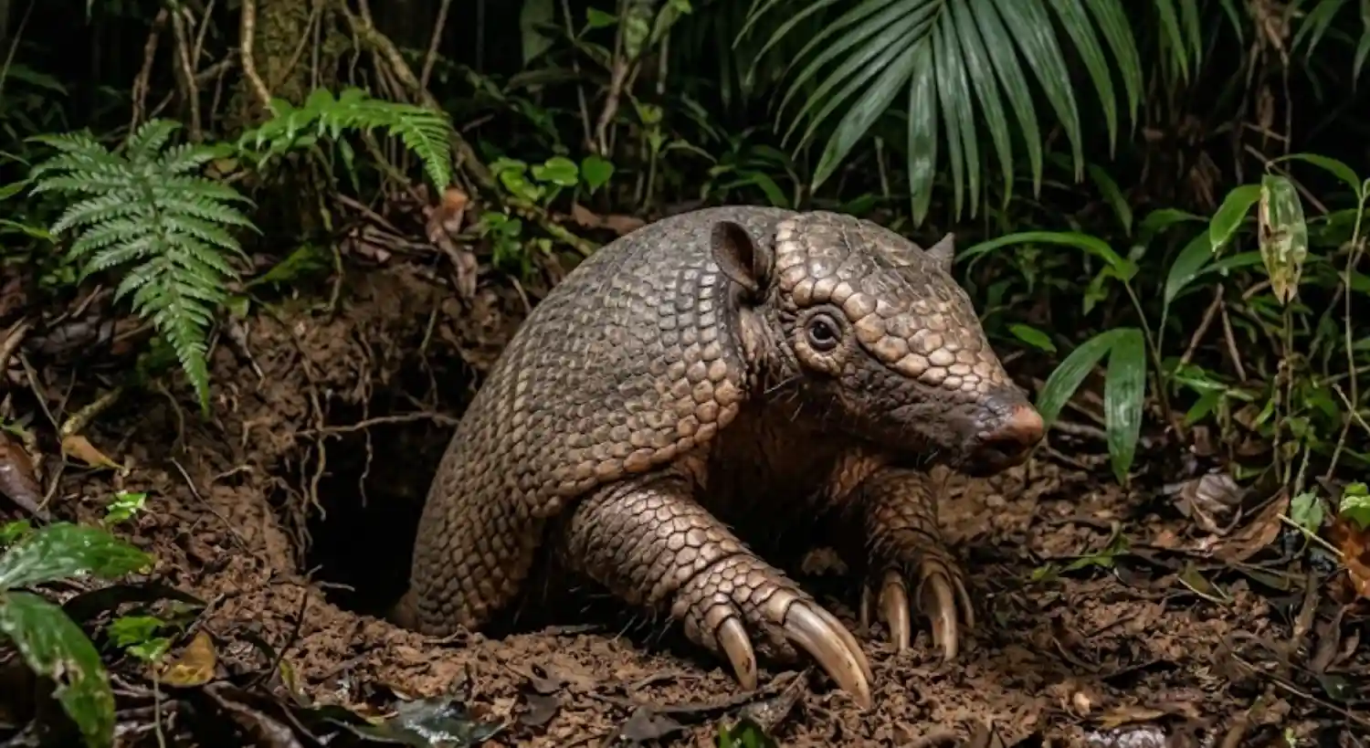 The Giant Armadillo Digs Amazon Burrows That Shelter Hundreds of Animals