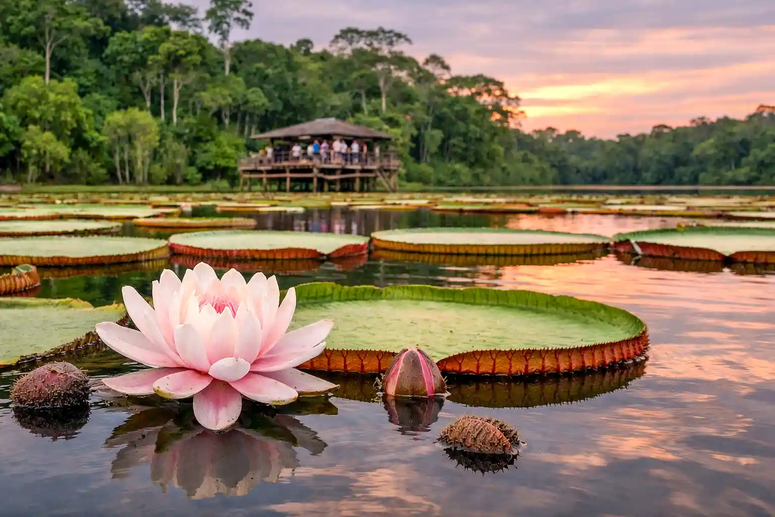 A flor que floresce uma vez por ano e move o turismo na Amazônia