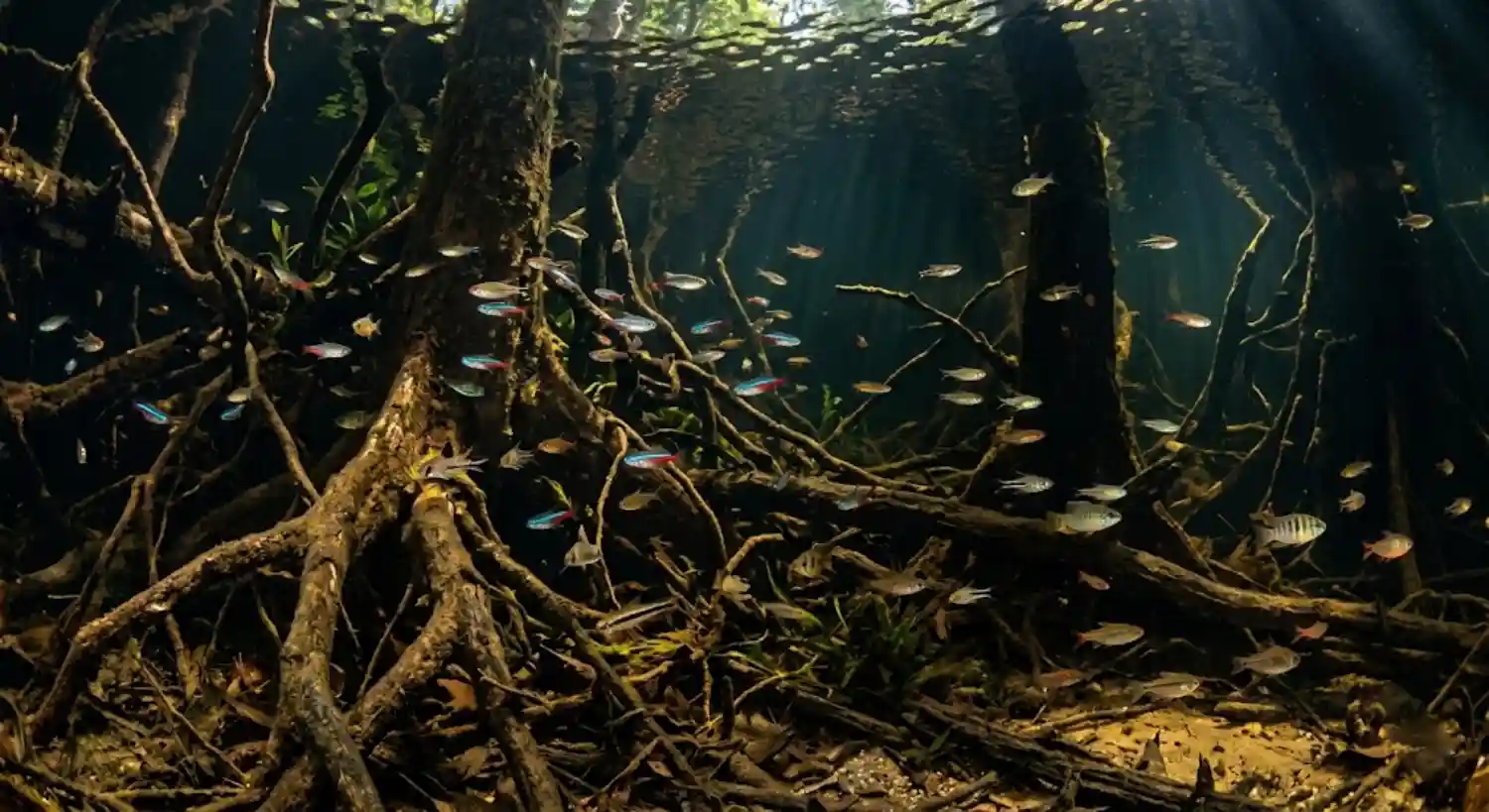 Sabia que o igapó abriga 200 espécies de peixes exclusivas? Descubra como esses animais dependem da floresta alagada para sobreviver