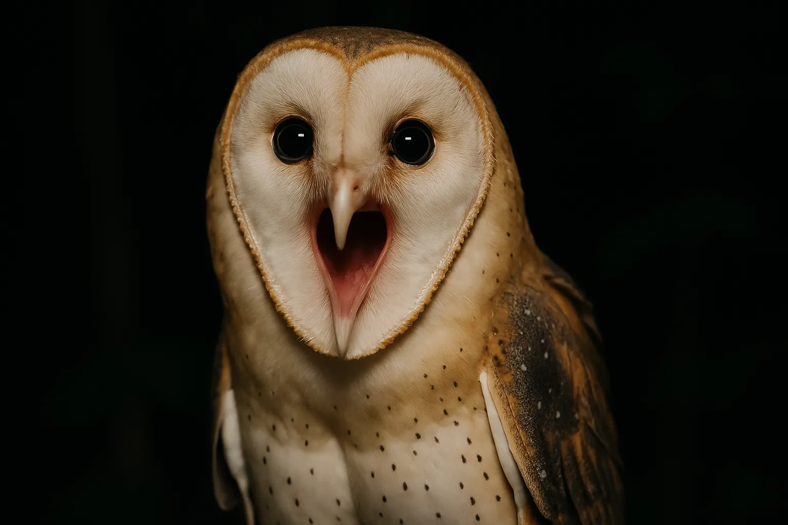 O som que assusta o grito da coruja Suindara parece um bebê chorando