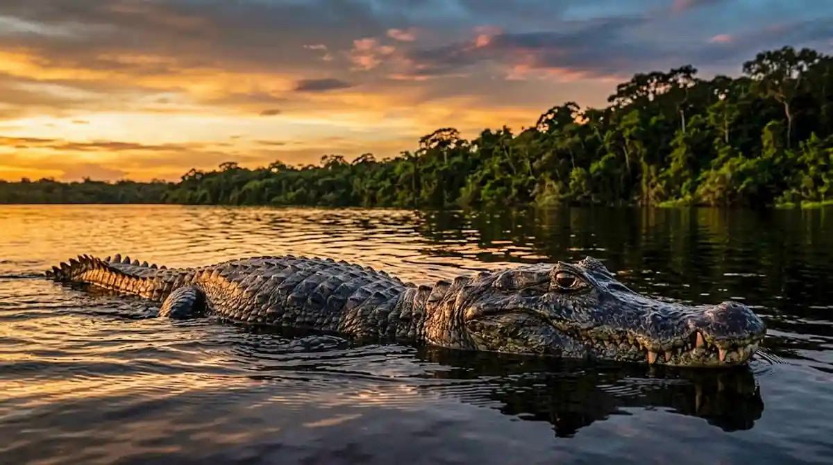 O retorno silencioso do jacaré-açu no Rio Negro reacende esperança na Amazônia