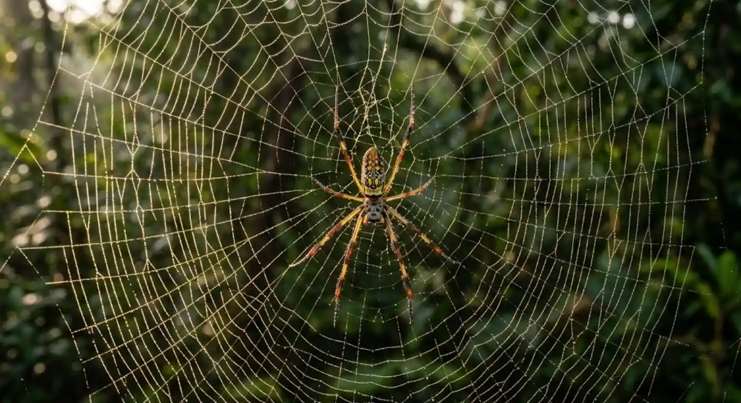 Nas profundezas da floresta amazônica, suspensa entre as árvores centenárias, uma obra-prima da engenharia biológica brilha sob a luz filtrada pela copa das árvores. É a teia da aranha-de-teia-dourada, pertencente ao gênero Nephila, uma criatura que, sem o auxílio de cálculos matemáticos complexos ou laboratórios de alta tecnologia, produz rotineiramente um dos materiais mais fortes e sofisticados conhecidos pela humanidade. O fio dourado que reluz na mata não é apenas um instrumento de caça, mas um testemunho da extraordinária capacidade de adaptação e evolução que ocorre no maior bioma tropical do planeta. A ciência reconhece que a seda produzida pela Nephila possui uma resistência mecânica impressionante quando comparada ao seu próprio peso. Estudos biológicos e de engenharia de materiais indicam que essa fibra natural é proporcionalmente mais forte que o aço e se equipara em tenacidade a fibras sintéticas de alta performance, como o kevlar. Essa analogia com o kevlar não é feita levianamente. O kevlar é um polímero sintético conhecido por sua aplicação em coletes à prova de balas e equipamentos que exigem extrema resistência e leveza. A seda da Nephila atinge essa incrível capacidade não por meio de processos químicos de alta temperatura e pressão, mas sim de uma complexa manipulação de proteínas dentro do corpo do aracnídeo, a uma temperatura ambiente. O resultado é um fio que pode absorver uma quantidade colossal de energia cinética antes de se romper, permitindo que a teia pare o voo de insetos grandes e até pequenos pássaros sem colapsar, um feito notável dado o diâmetro minúsculo de cada fio individual. A produção dessa fibra miraculosa não é um processo uniforme. A aranha-de-teia-dourada é, essencialmente, uma fábrica biológica multipropósito. Diferente do que muitos imaginam, a teia não é feita de um único tipo de seda. A Nephila possui um conjunto de glândulas distintas, localizadas em seu abdômen, que são capazes de sintetizar até seis tipos diferentes de seda, cada uma com propriedades mecânicas e funções biológicas específicas. Há uma seda para a estrutura principal e os raios da teia, que exige máxima rigidez e resistência para suportar o peso de toda a construção. Outro tipo de seda, de alta elasticidade e revestida com uma substância visguenta, é usada para a espiral de captura, projetada para se esticar e dissipar a energia da presa sem quebrá-la, mantendo-a presa. Existem também sedas específicas para o transporte, para envolver o alimento (preservando-o), para a construção do saco de ovos e até uma seda de segurança que a aranha usa como um "fio de vida" ao mover-se pela floresta. Essa versatilidade na fabricação de materiais demonstra uma complexidade bioquímica extraordinária, onde cada glândula ajusta a composição dos aminoácidos e o processo de fiação para alcançar a performance desejada para aquela aplicação específica no ambiente hostil da floresta. O segredo dessa diversidade funcional reside na estrutura íntima das proteínas que compõem a seda. No nível molecular, a aranha manipula a sequência de aminoácidos para controlar a formação de nanocristais de beta-folha. Estes cristais são responsáveis pela rigidez e força do fio. Entre esses nanocristais, existem regiões amorfas e elásticas, que dão ao fio sua capacidade de esticar sem romper. Ao alterar a proporção entre as regiões cristalinas e amorfas e a orientação dessas proteínas durante a fiação, a Nephila consegue ajustar a elasticidade e a resistência do material. Quando a seda é expelida através de suas fiandeiras, um processo de cisalhamento e desidratação transforma a solução de proteína líquida em uma fibra sólida e contínua, uma transição de fase controlada com precisão. É uma nanotecnologia natural que ocorre em escala massiva na Amazônia todos os dias, sem deixar resíduos tóxicos e utilizando apenas recursos renováveis. Além das propriedades do fio individual, a Nephila emprega uma engenharia estrutural notável na construção de sua teia orbicular. O padrão geométrico não é aleatório, mas sim um design otimizado para a captura eficiente de presas e a dissipação de estresse mecânico. Os raios radiais e as espirais de captura formam uma rede que distribui qualquer força de impacto de forma equitativa por toda a teia. O ângulo entre os raios, o tensionamento de cada fio e a densidade da espiral são meticulosamente ajustados pela aranha durante a construção, um processo que envolve um feedback sensorial complexo. A teia também possui uma característica fascinante que lhe dá o nome popular: a cor dourada. Os biólogos indicam que essa pigmentação não é acidental, mas serve como uma forma de camuflagem ou até atração, misturando a teia com os raios de sol que penetram o dossel, tornando-a difícil de ser detectada por insetos em voo. Em certos ângulos, a cor dourada pode ser uma estratégia visual para melhorar o sucesso da caça em meio à vegetação complexa da floresta amazônica. A presença da Nephila na floresta amazônica é um exemplo inspirador do impacto positivo da evolução e da biodiversidade. Longe de ser uma criatura assustadora, a aranha-de-teia-dourada desempenha um papel ecológico fundamental na regulação de populações de insetos, contribuindo para o equilíbrio do ecossistema. A existência desse aracnídeo e sua capacidade de engenharia natural nos lembram que a natureza é uma fonte inesgotável de soluções eficientes e sustentáveis. Ao observarmos a complexidade de sua teia e a inteligência biológica por trás de sua produção de seda, somos convidados a refletir sobre a importância de preservar a floresta amazônica e toda a sua biodiversidade, que guarda segredos tecnológicos e soluções que a humanidade ainda está longe de replicar completamente. Ao compreendermos os detalhes fascinantes da biologia da aranha-de-teia-dourada, somos levados a um profundo respeito pelas formas de vida que compartilham nosso planeta. A teia dourada que reluz na floresta não é apenas um instrumento de sobrevivência de um aracnídeo, mas um espelho da incrível inventividade da vida. Diante de tamanha engenharia natural, é impossível não se questionar sobre quantas outras inovações biológicas e materiais surpreendentes ainda aguardam para serem descobertos e compreendidos nas profundezas da Amazônia, reforçando a urgência da conservação deste ecossistema vital. BOX LATERAL Engenharia Natural e Biotecnologia | A seda da Nephila desperta interesse mundial para o desenvolvimento de novos materiais biotecnológicos. Cientistas e engenheiros estudam sua composição para replicar propriedades como a alta tensão e flexibilidade em fios sintéticos biodegradáveis. No entanto, recriar a complexidade dessa biofábrica em laboratório continua sendo um desafio tecnológico significativo.