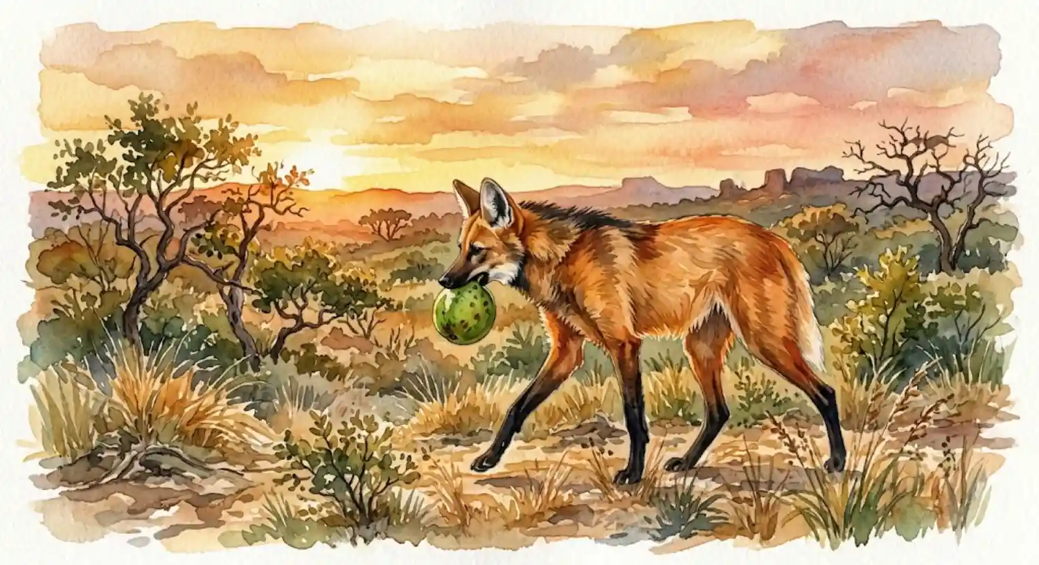 Como a parceria vital entre o lobo-guará e a lobeira garante a regeneração do cerrado brasileiro