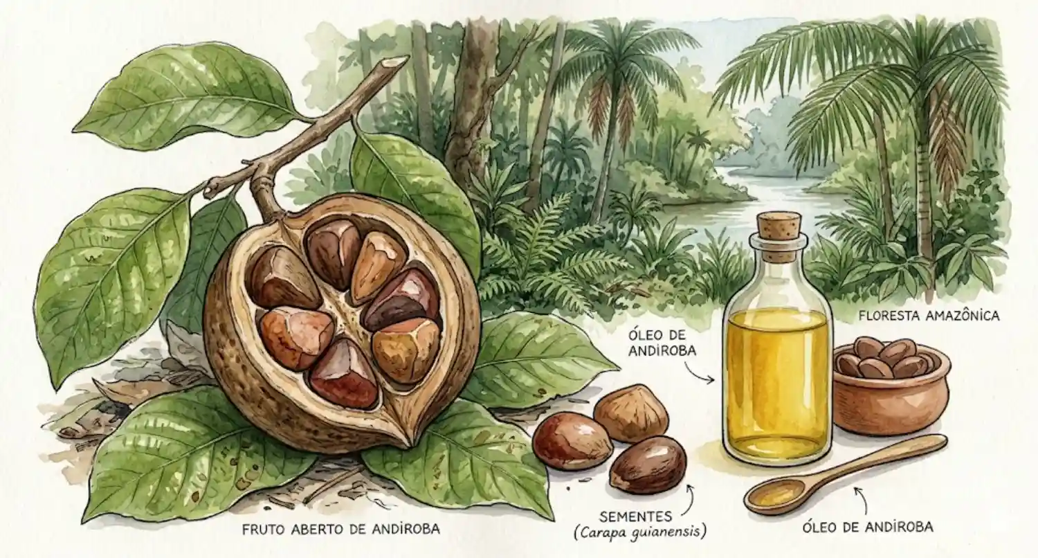 A semente de andiroba que os ribeirinhos usam para curar inflamações e afastar mosquitos na floresta