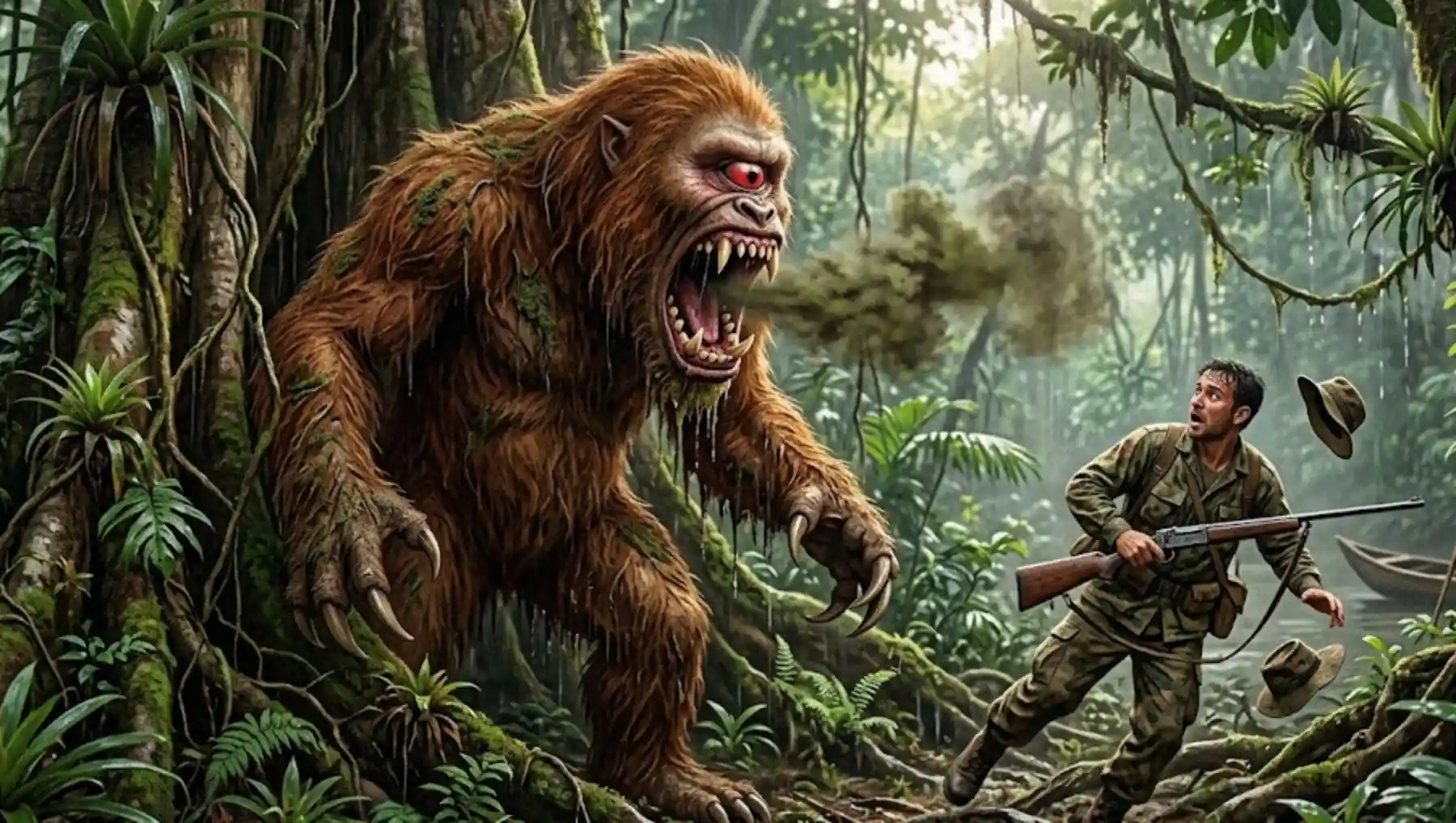 O mito do Mapinguari a lenda do guardião gigante e fétido que protege a floresta amazônica contra invasores