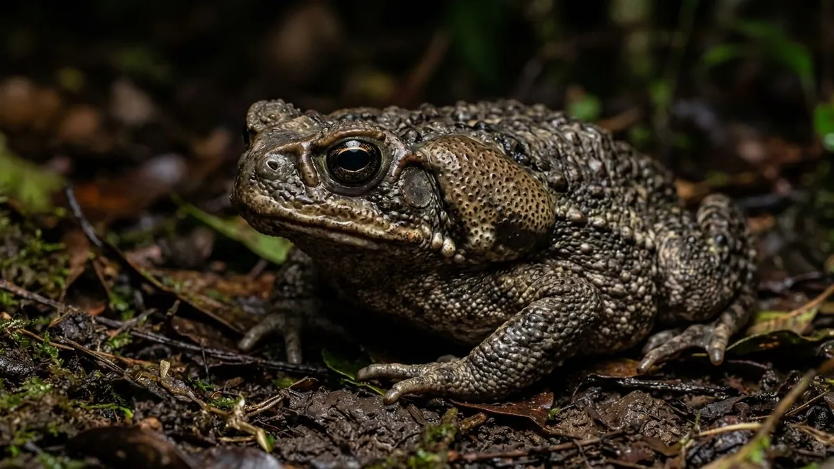 Sapo cururu secreta bufotoxina pelas glândulas parotoides sob pressão direta e provoca paradas cardíacas graves em cães domésticos